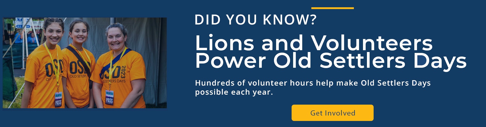 Volunteer at Old Settlers Days