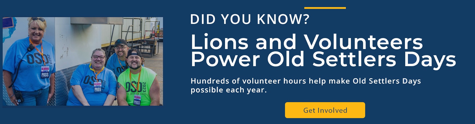 Volunteer at Old Settlers Days